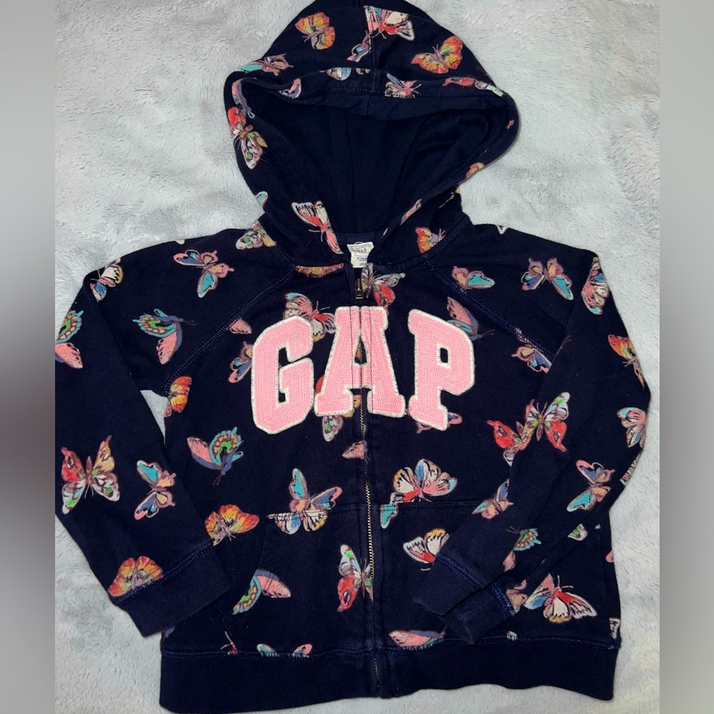 Gap Butterfly Zip Up Hoodie